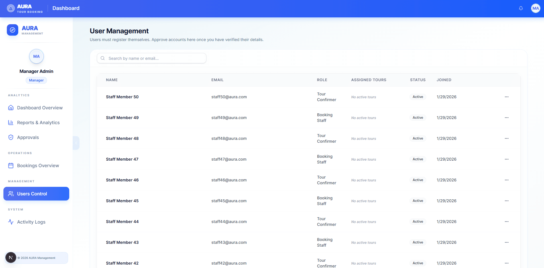 Aura Tour Booking Admin - image 7