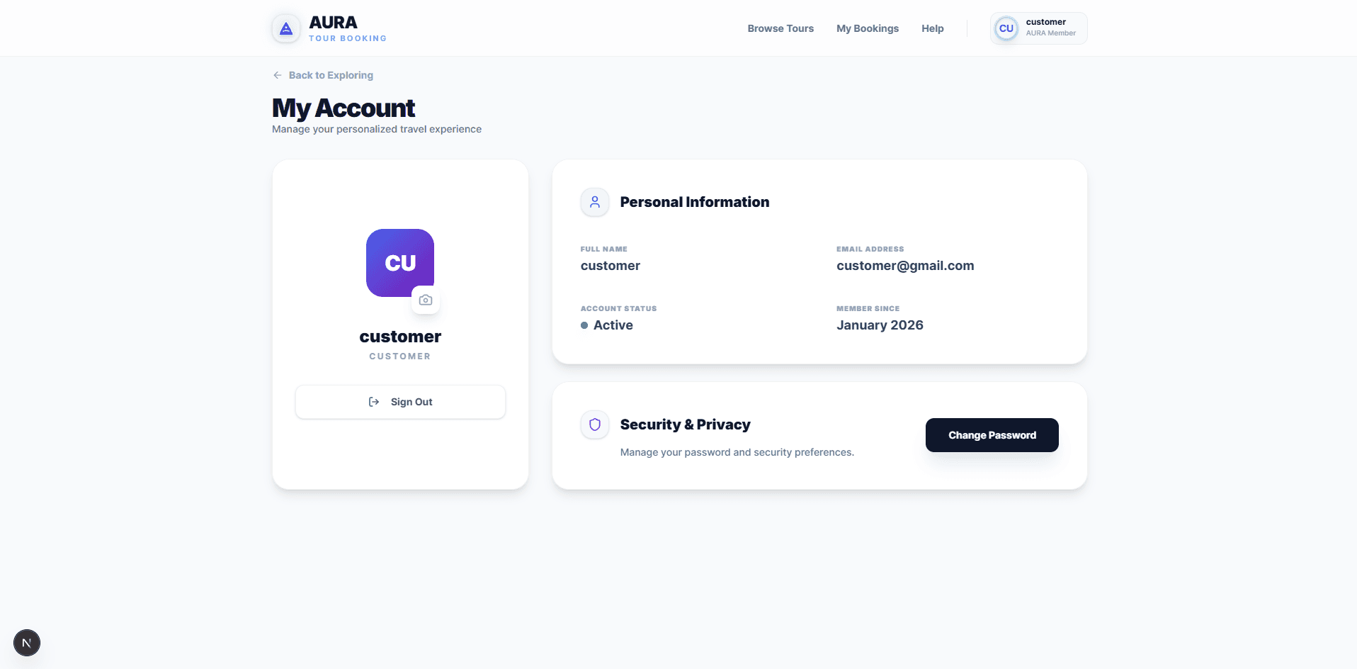 Aura Tour Booking Customer - image 5